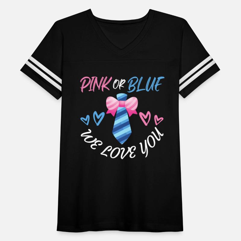 Pink or Blue We Love You Bow Necktie Shirt
