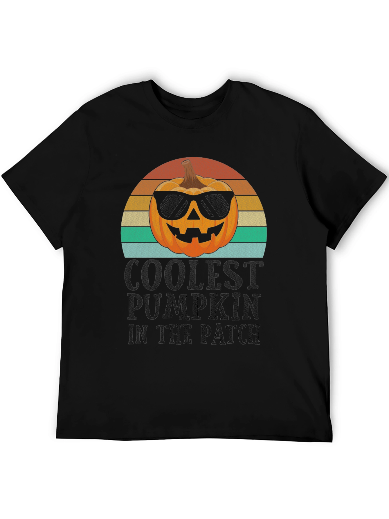 Coolest Pumpkin in the Patch Black T-Shirt
