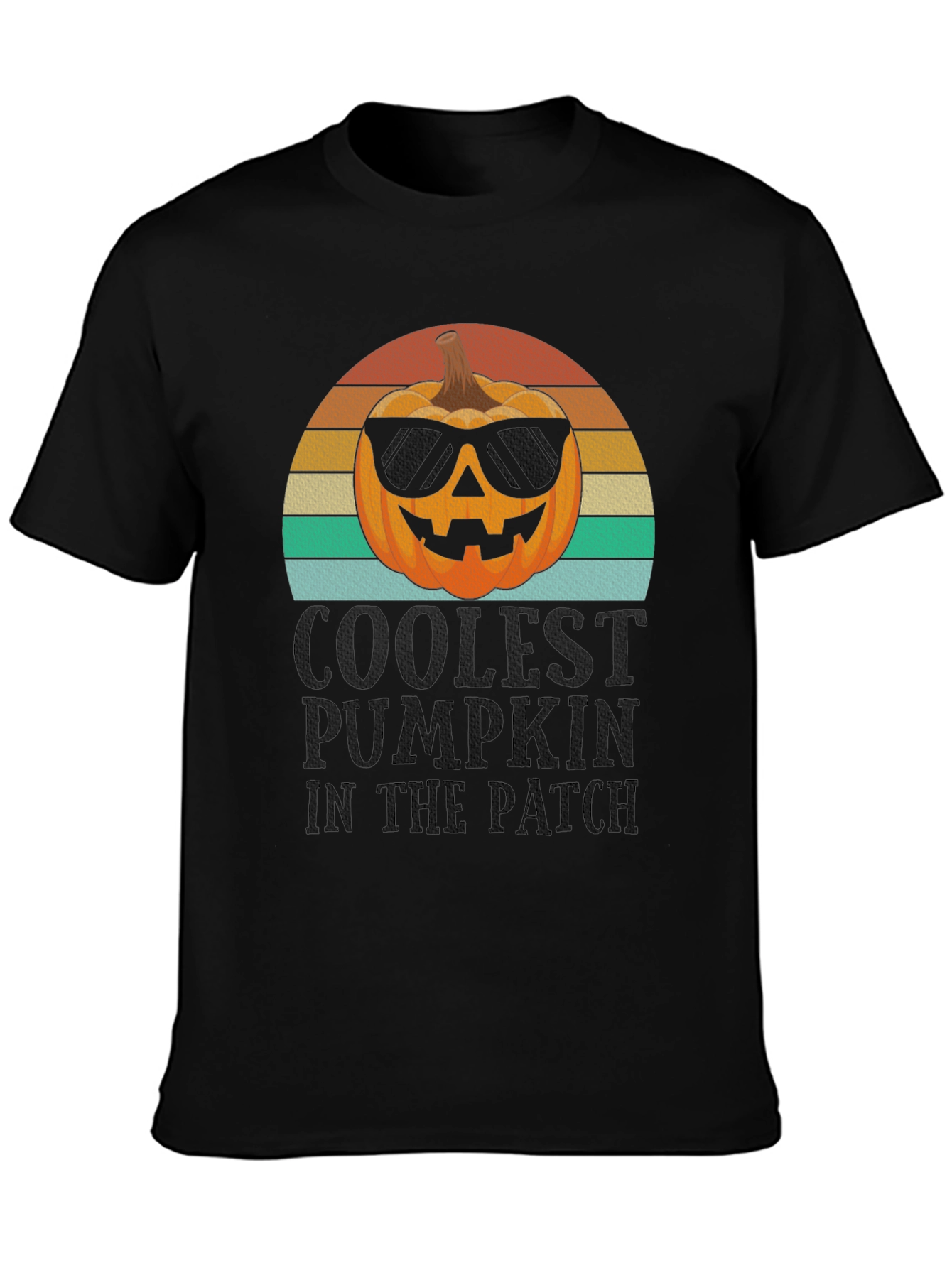 Coolest Pumpkin in the Patch Black T-Shirt
