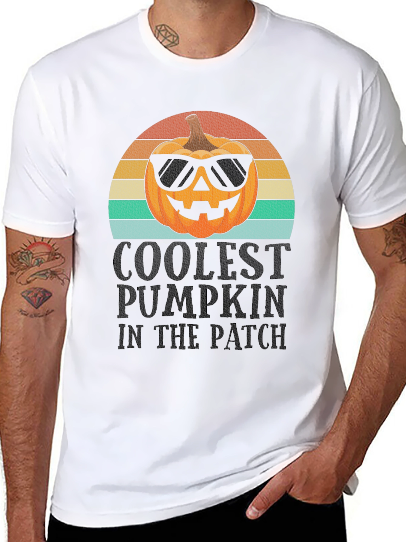 Coolest Pumpkin in the Patch Black T-Shirt