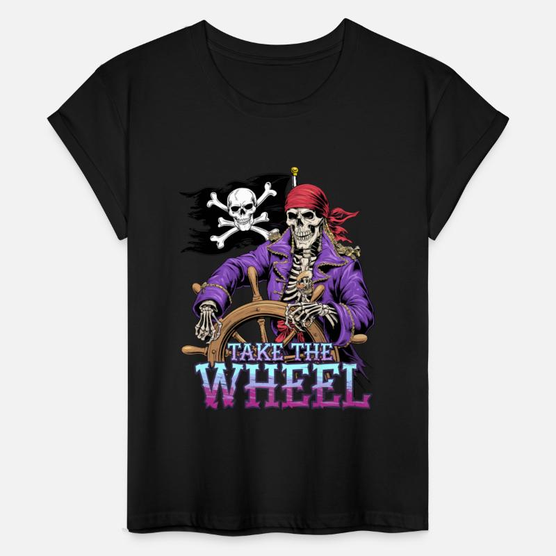 Pirate Skeleton Take The Wheel Adventure Design