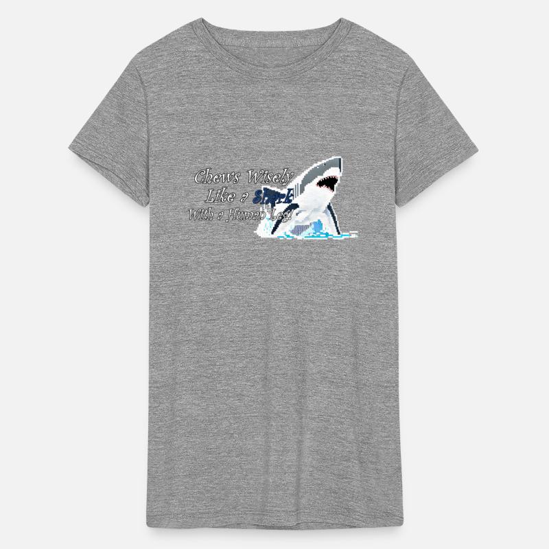 Pixelated Great White Shark, Chews Wisely