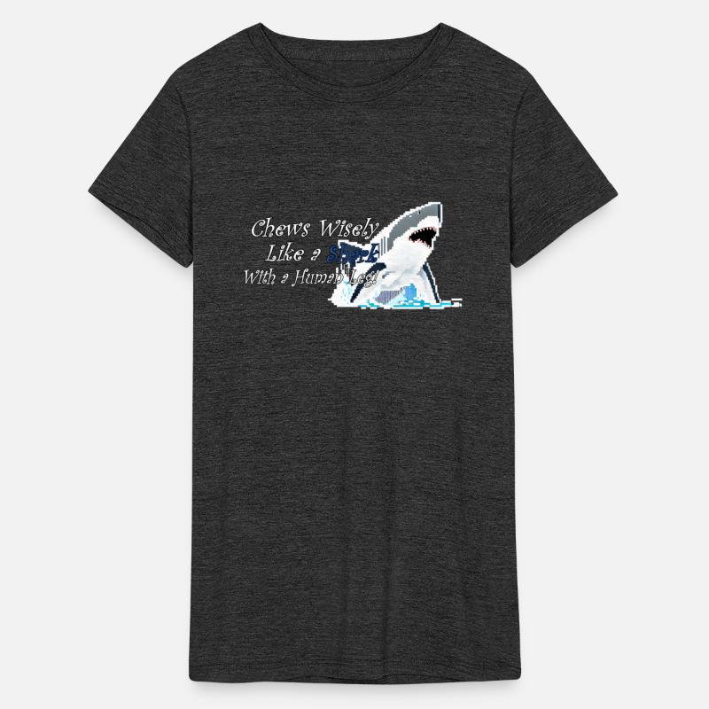 Pixelated Great White Shark, Chews Wisely