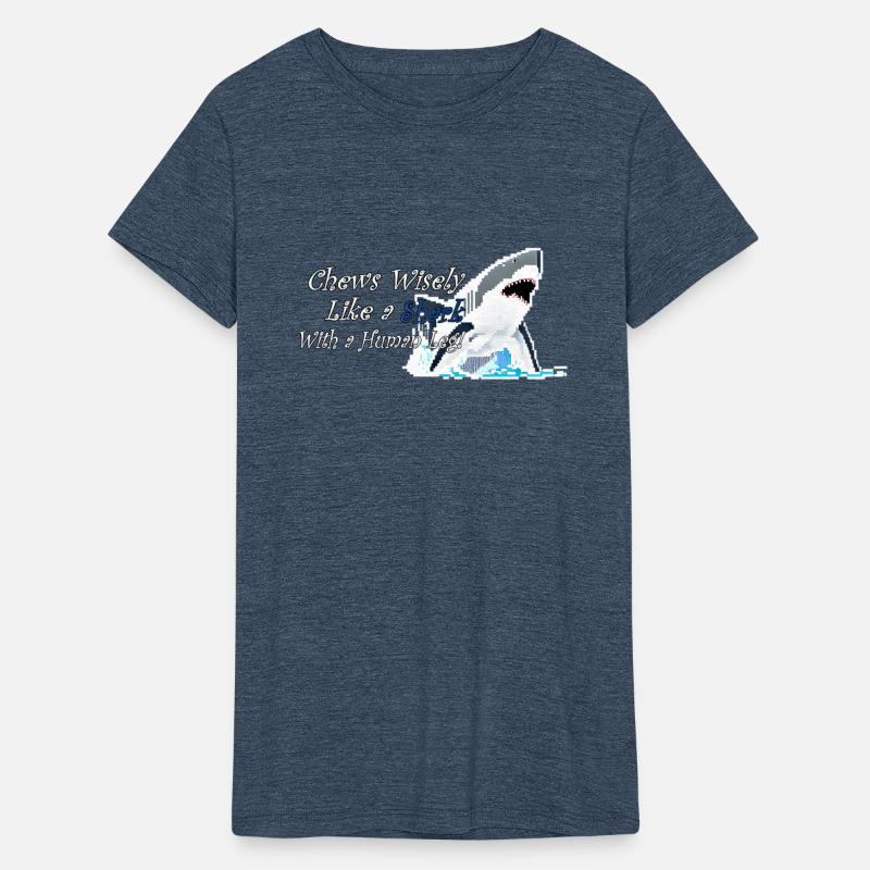 Pixelated Great White Shark, Chews Wisely