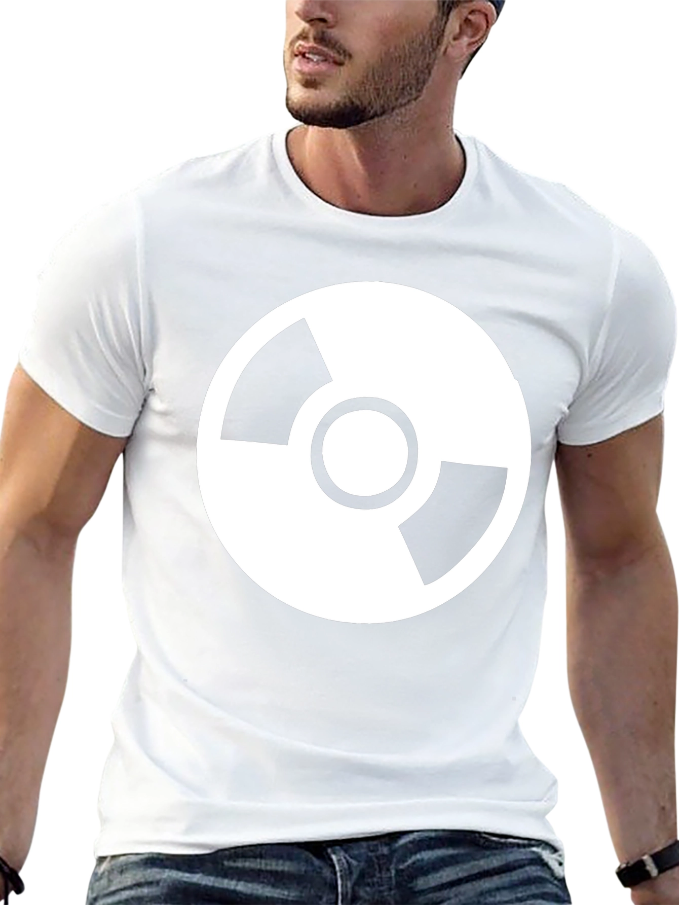 Graphic Tee - Circular Symbol T-Shirt - Casual Wear