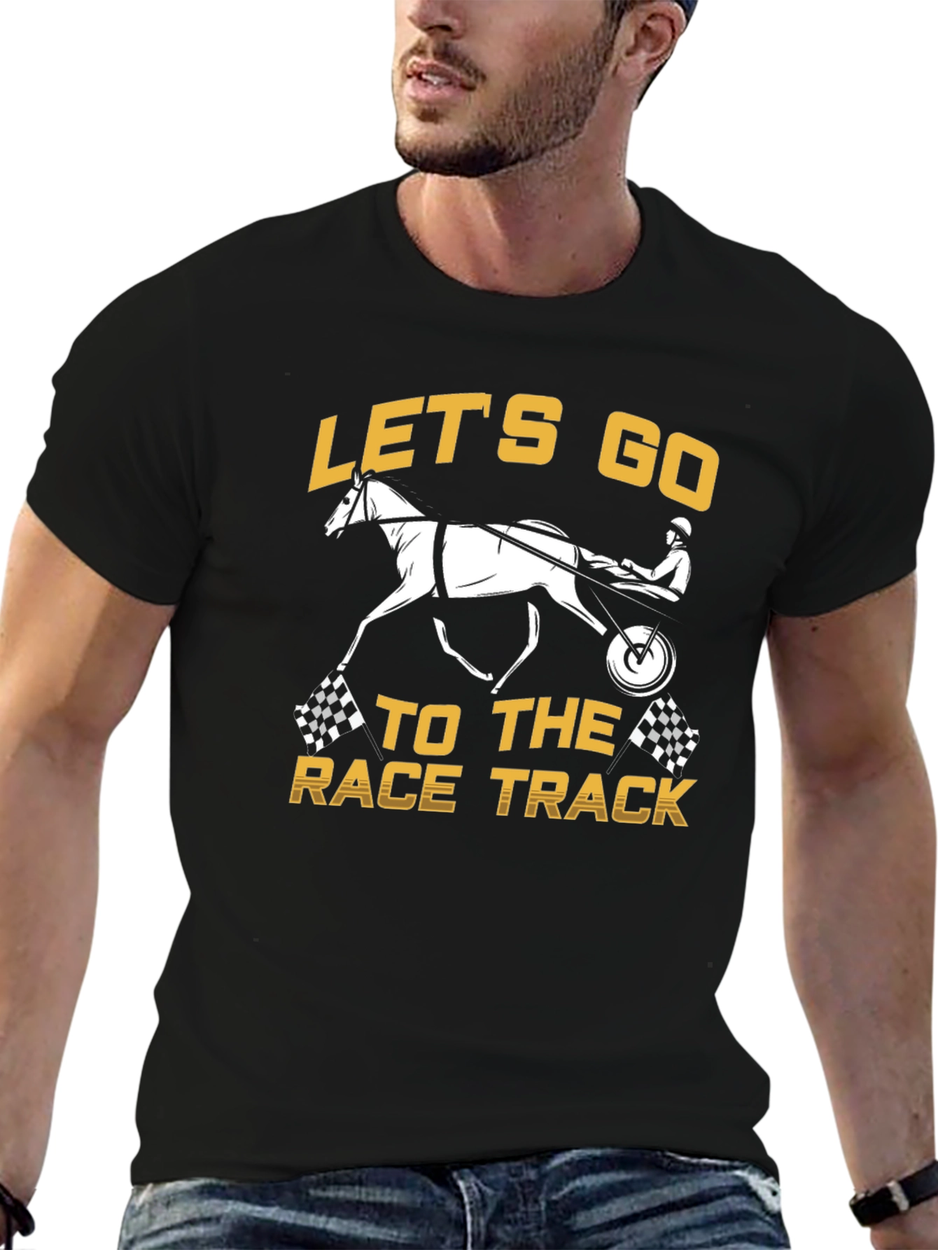 Lets Go to the Race Track Graphic Tee