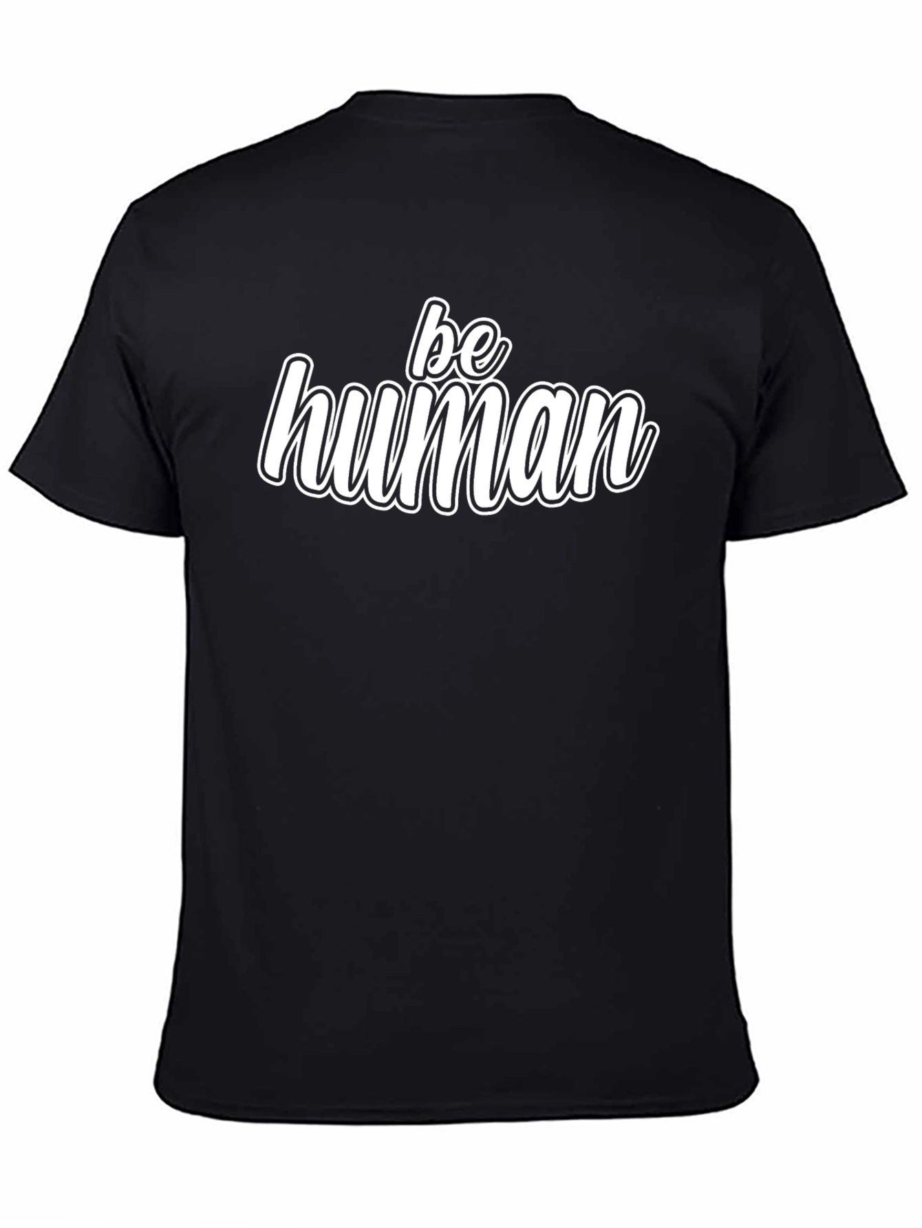 Be Human Black Graphic Tee