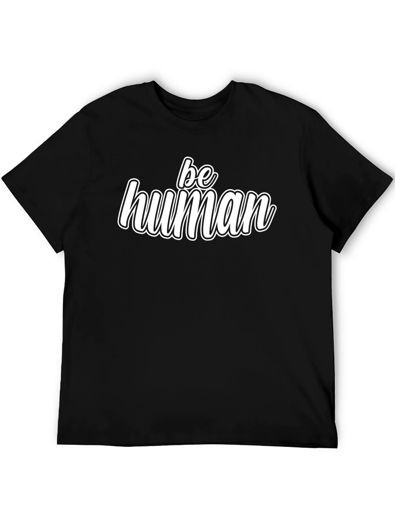 Be Human Black Graphic Tee