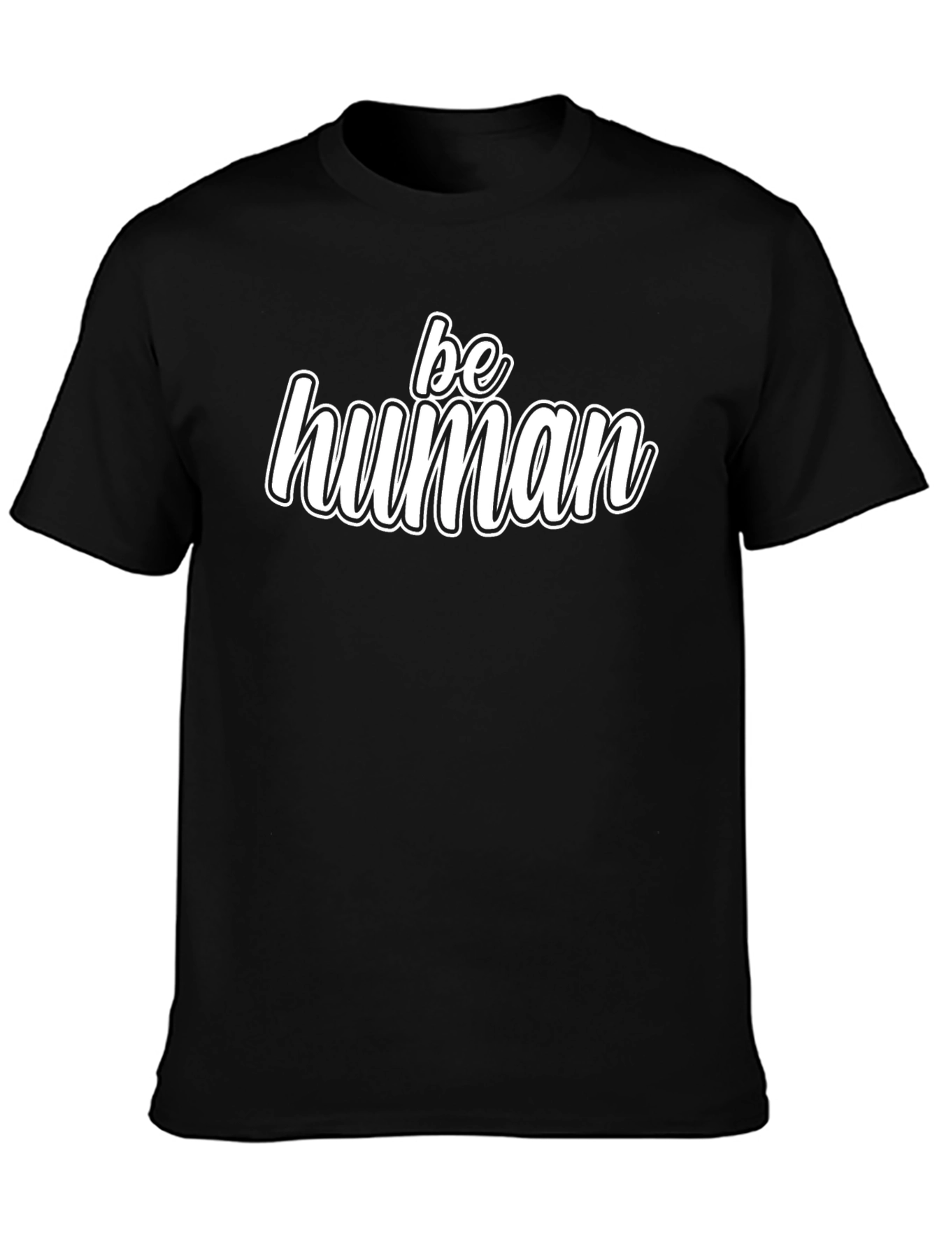 Be Human Black Graphic Tee