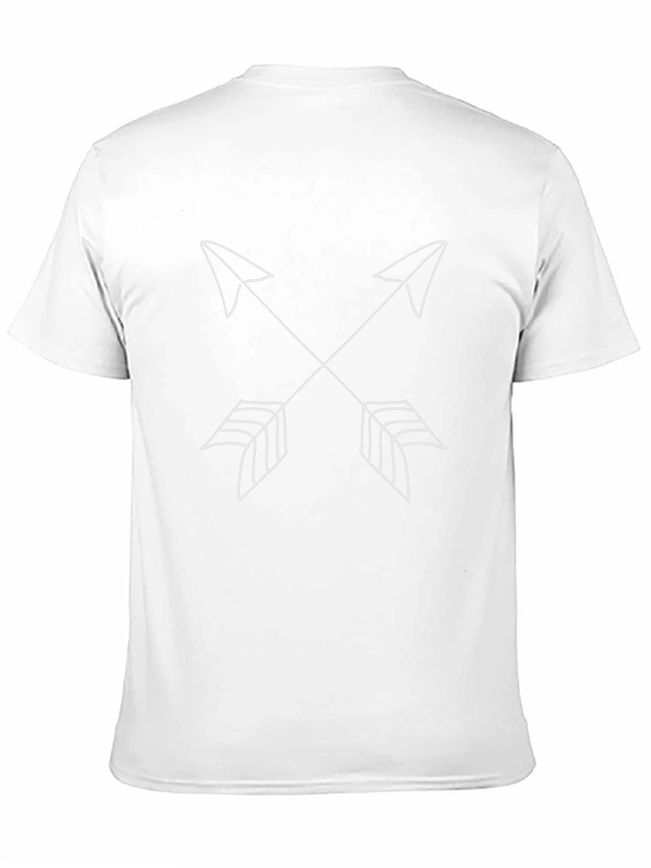 Mens Black T-Shirt with Arrow Design
