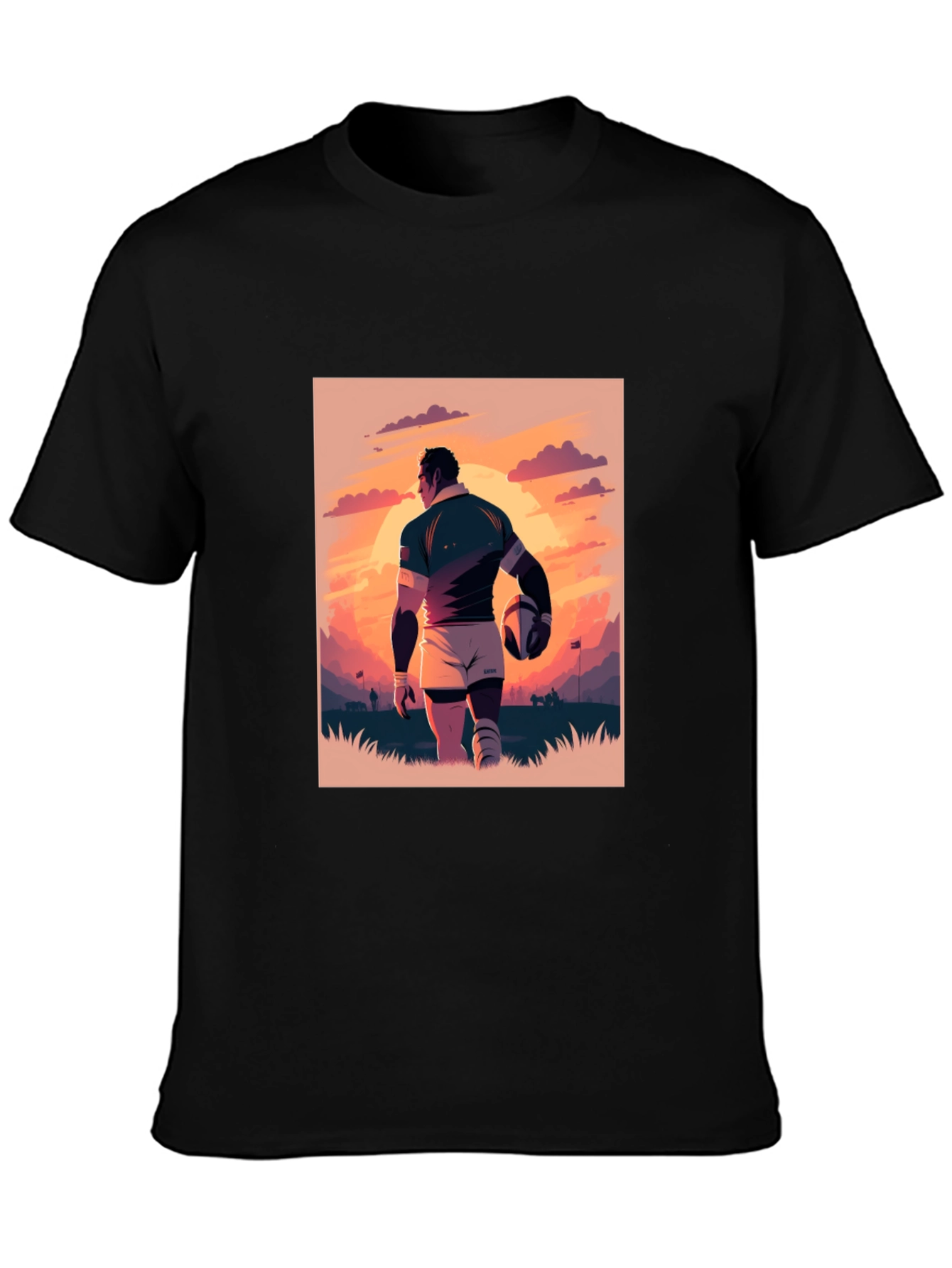 Rugby Sunset T-Shirt: Sporty Style