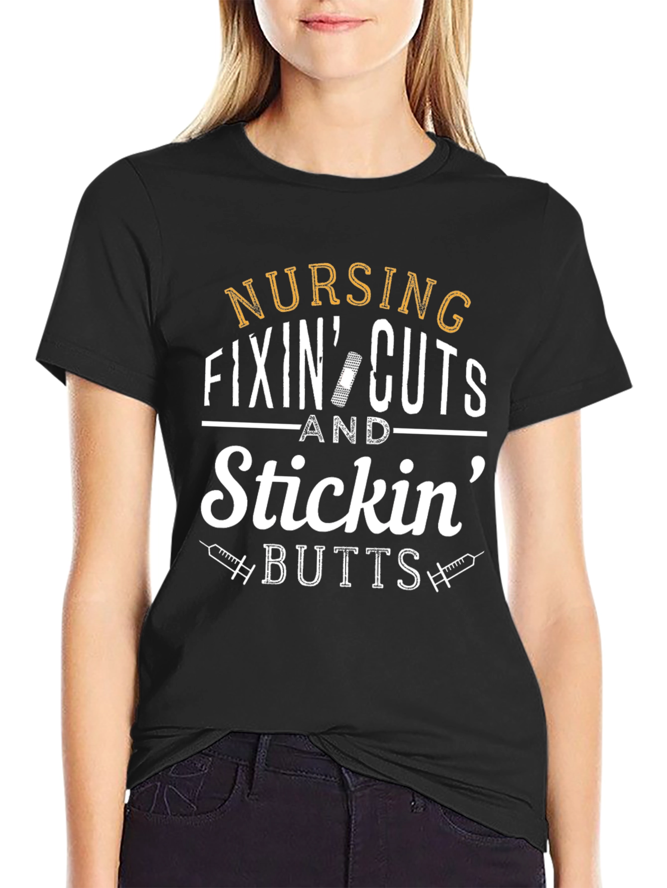 Nursing Fixin Cuts & Stickin Butts T-Shirt