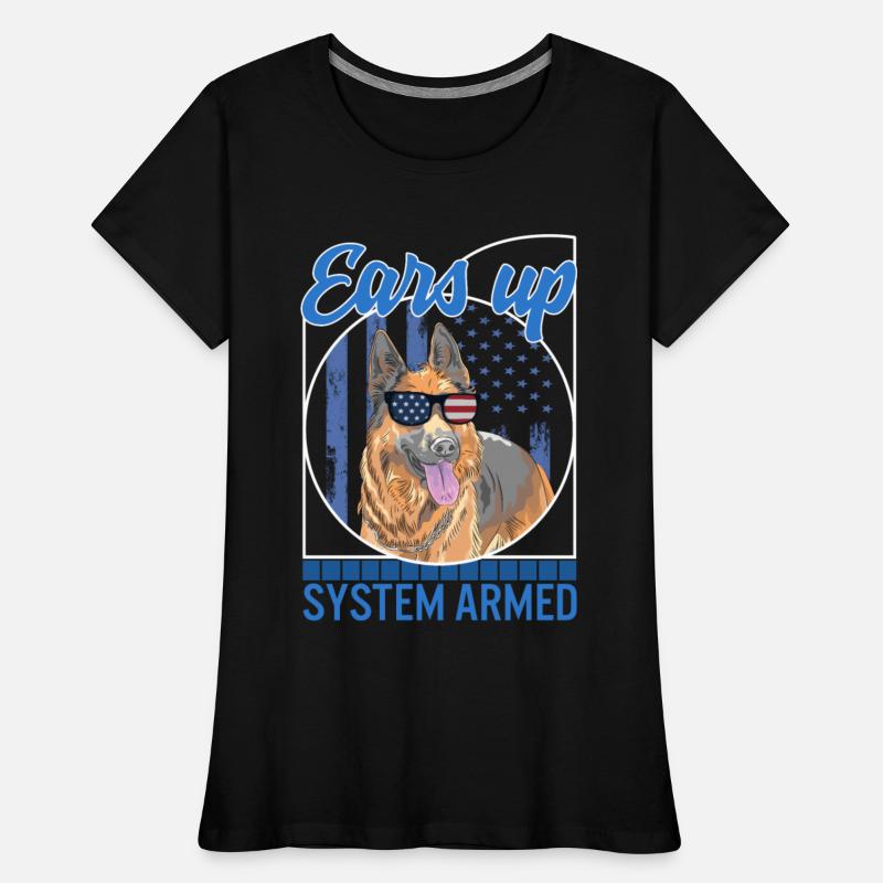 Police Dog Shirt, Ears Up System Armed Tee, Cop