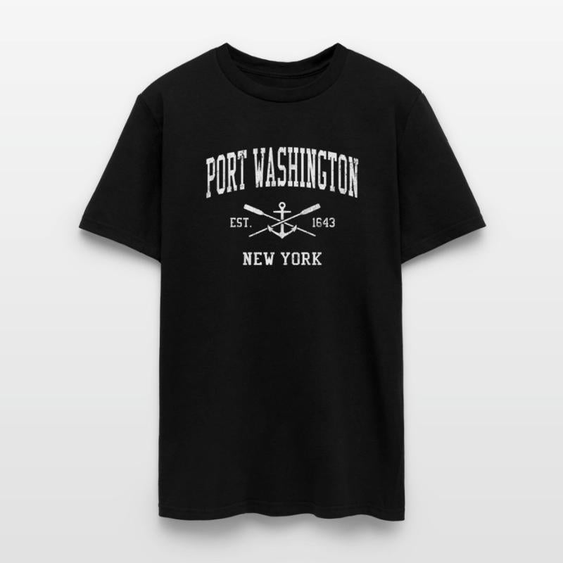 Port Washington Ny Crossed Oars Boat Anchor Sports