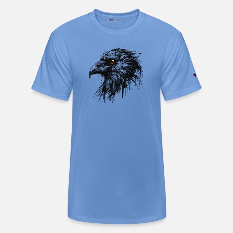 Portrait of a Raven Dripping Ink