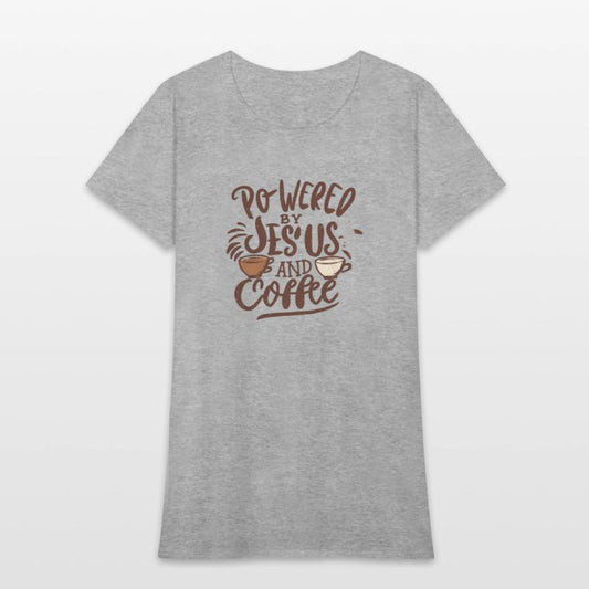 Powered By Jesus and Coffee -Christian Design