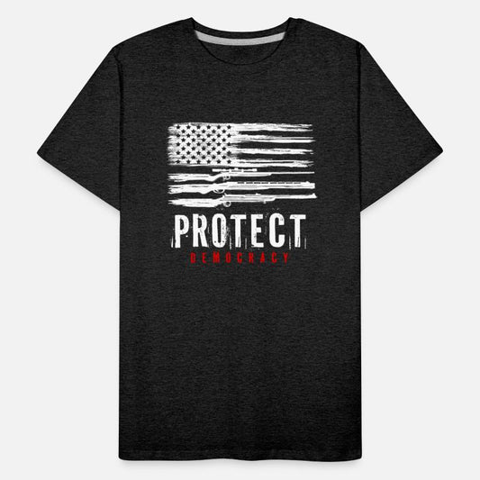Protect Democrac Distressed US Flag