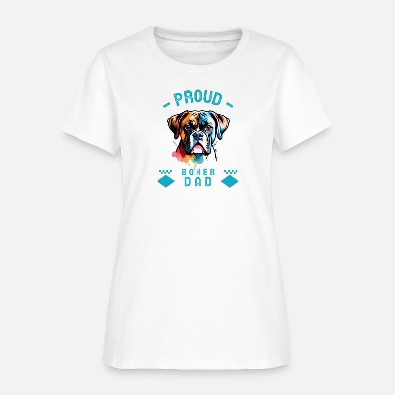 Proud boxer dog dad dog lover gift