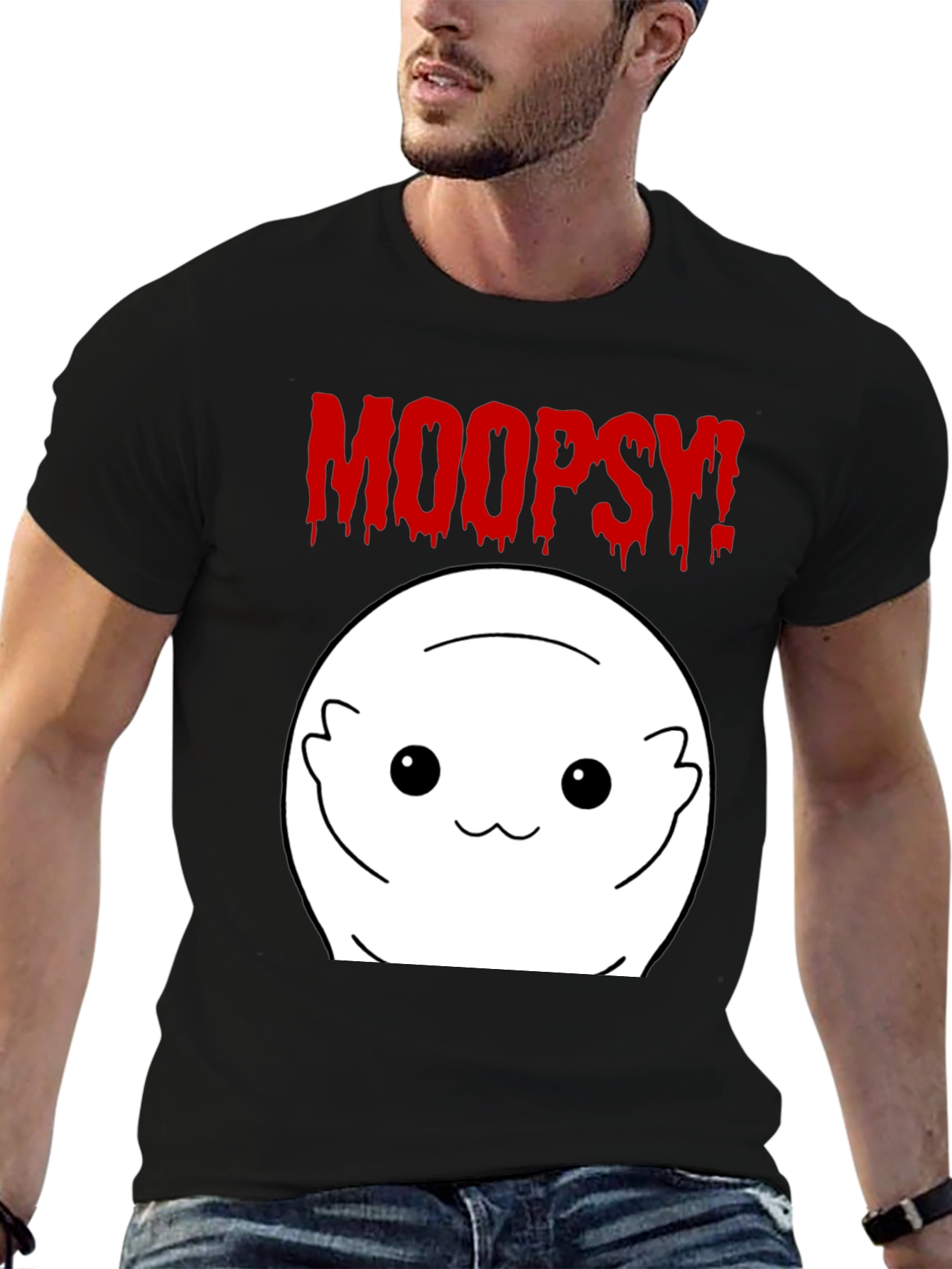 Moopsy Graphic Tee - Upside Down Cute Character