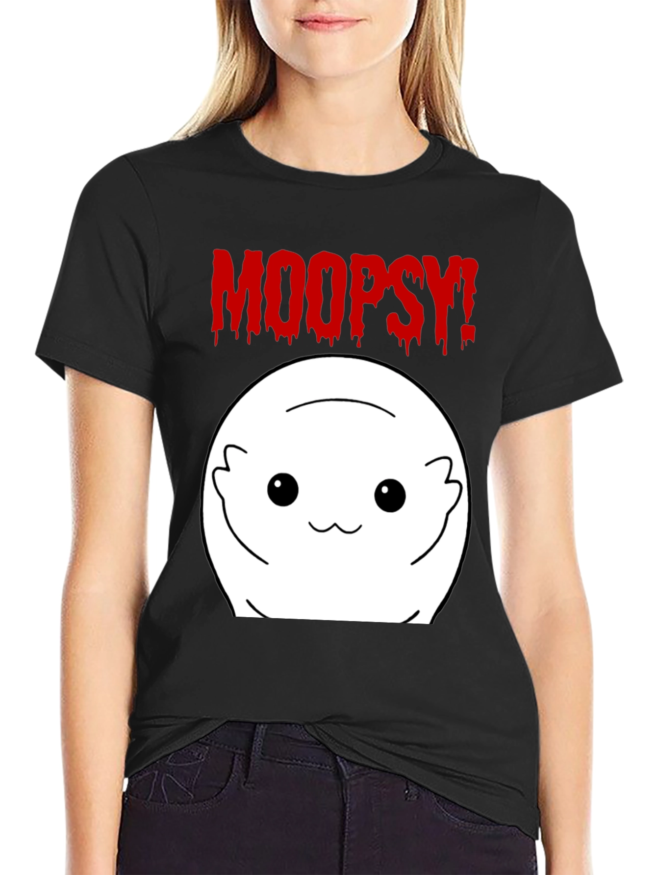 Moopsy Graphic Tee - Upside Down Cute Character
