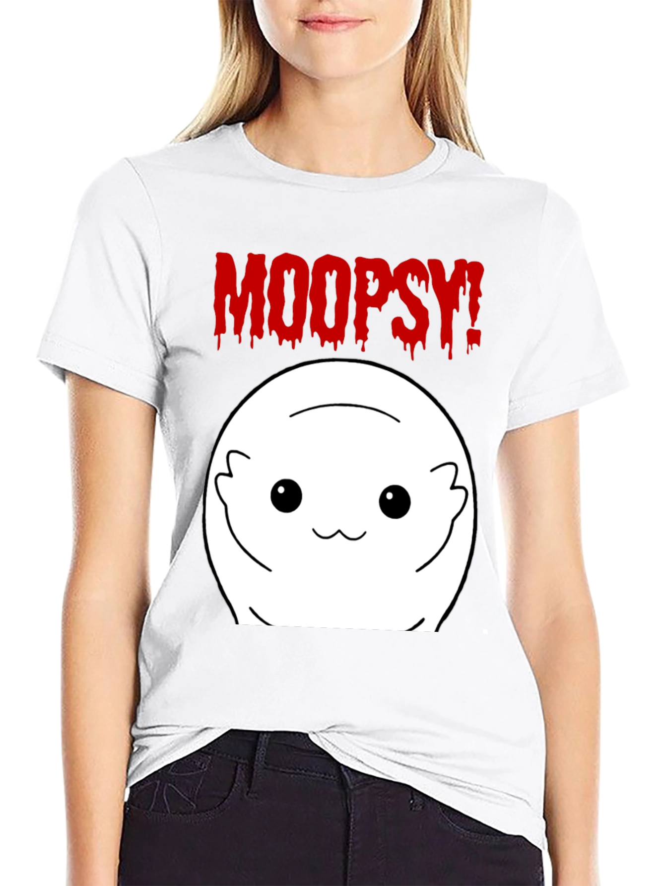 Moopsy Graphic Tee - Upside Down Cute Character