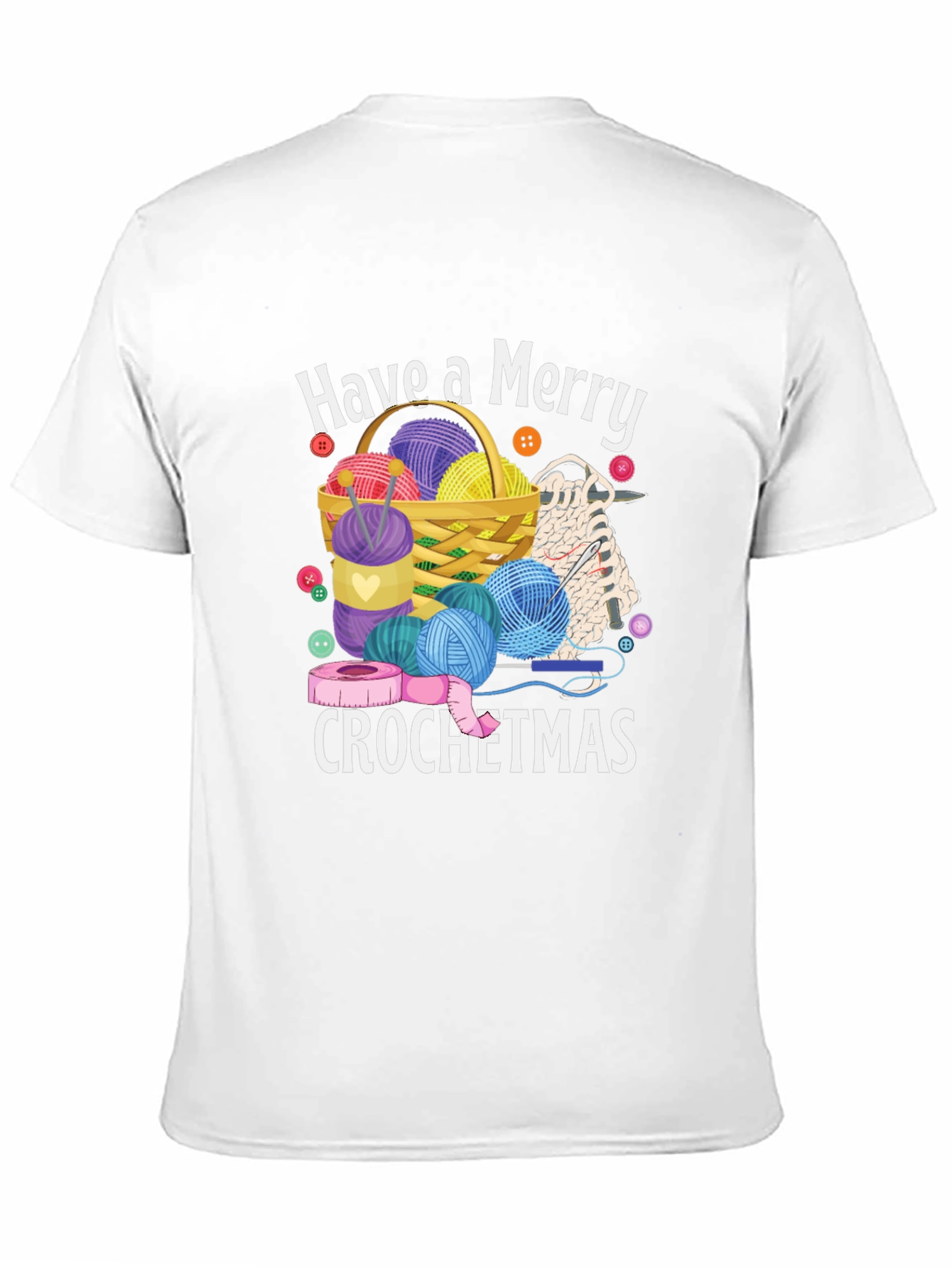 Merry Crochetmas T-Shirt - Holiday Crochet Design