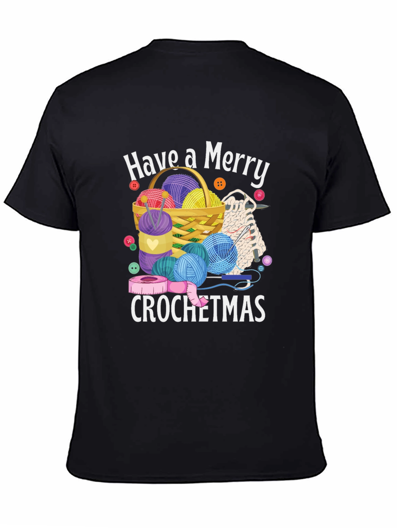 Merry Crochetmas T-Shirt - Holiday Crochet Design
