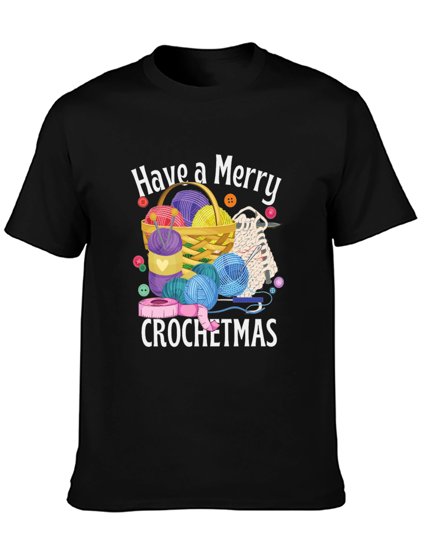 Merry Crochetmas T-Shirt - Holiday Crochet Design