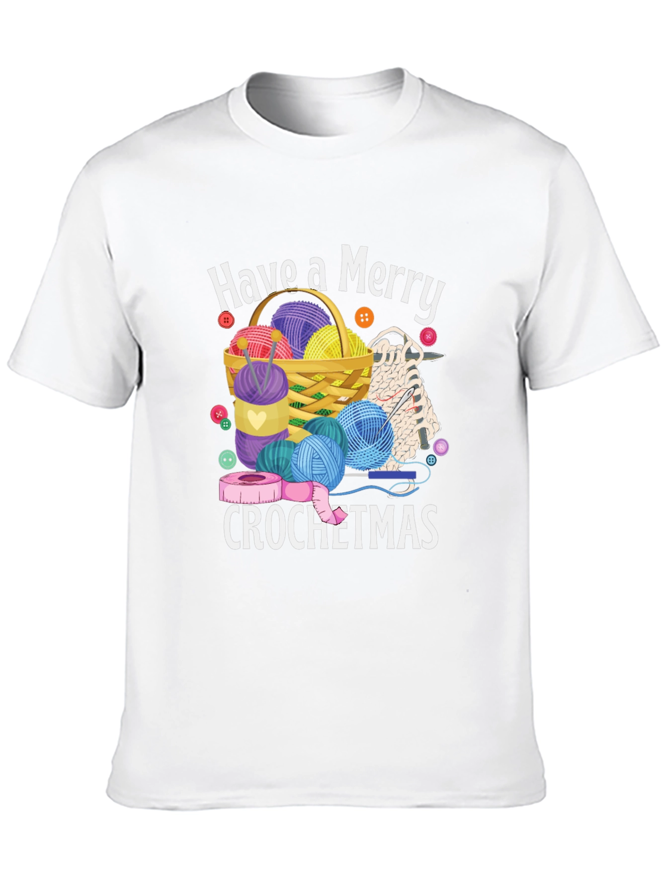 Merry Crochetmas T-Shirt - Holiday Crochet Design