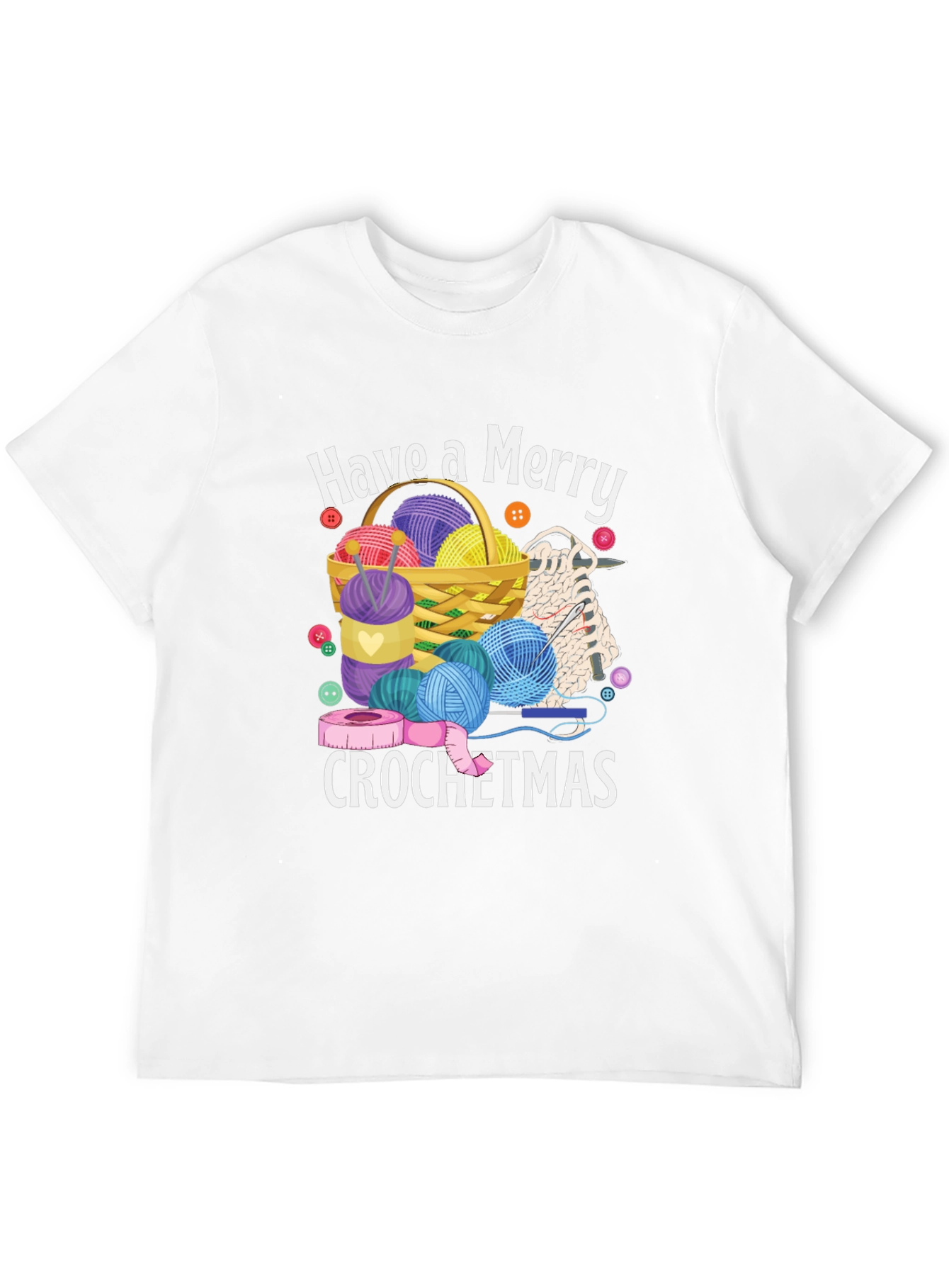 Merry Crochetmas T-Shirt - Holiday Crochet Design