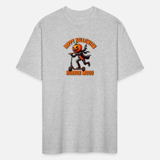 Pumpkin head man halloween e-scooter