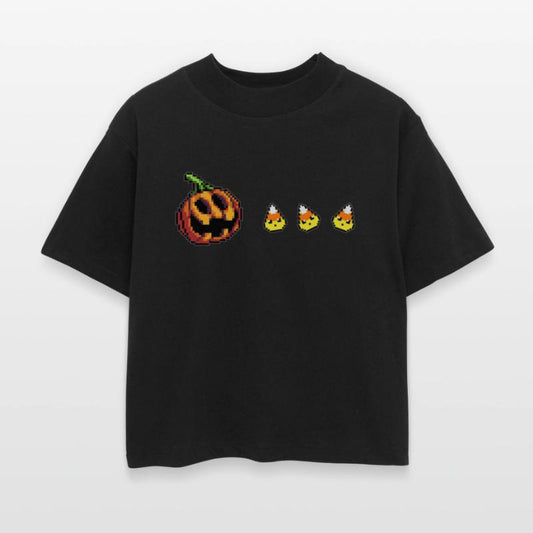 Pumpkin Lantern Eating Candy Halloween