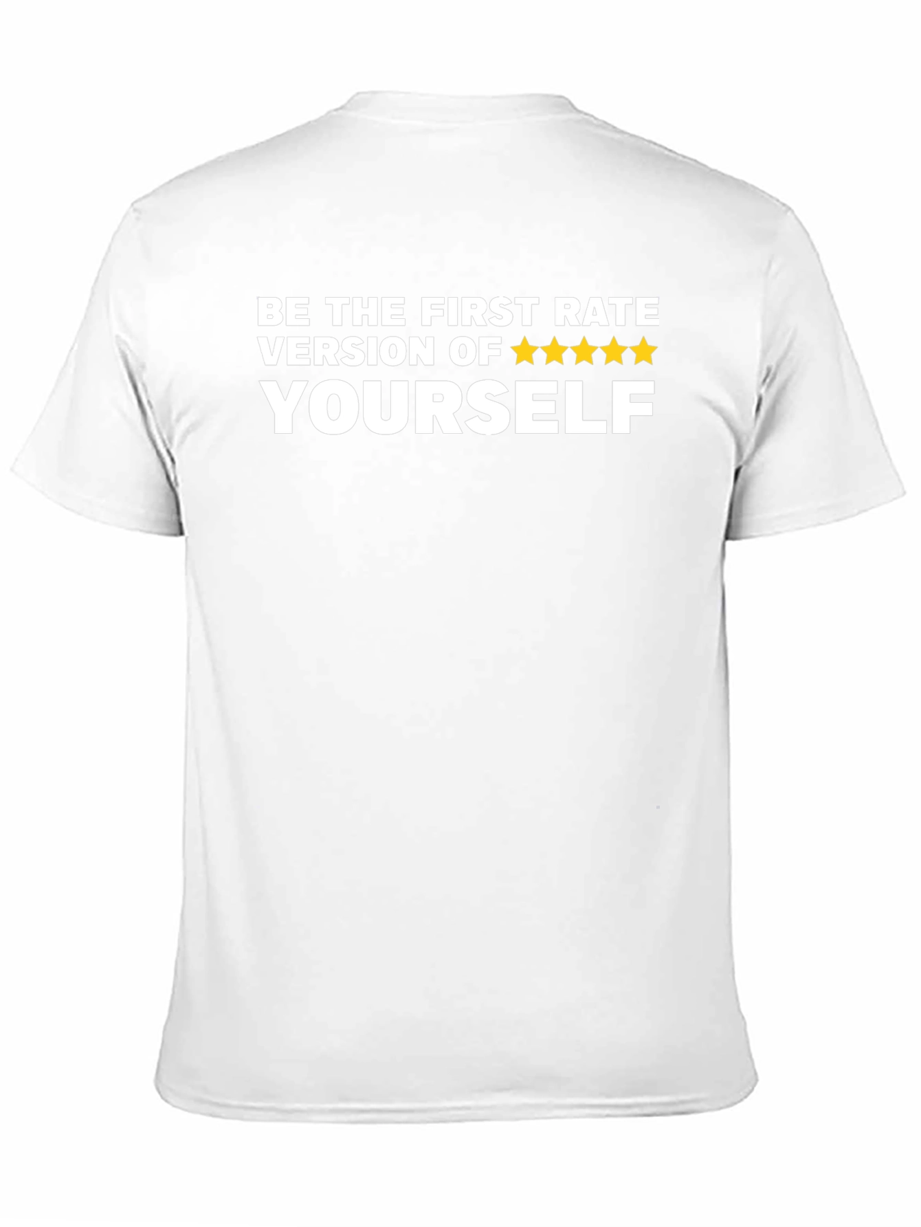 First Rate Version Tee - Motivational Black T-Shirt