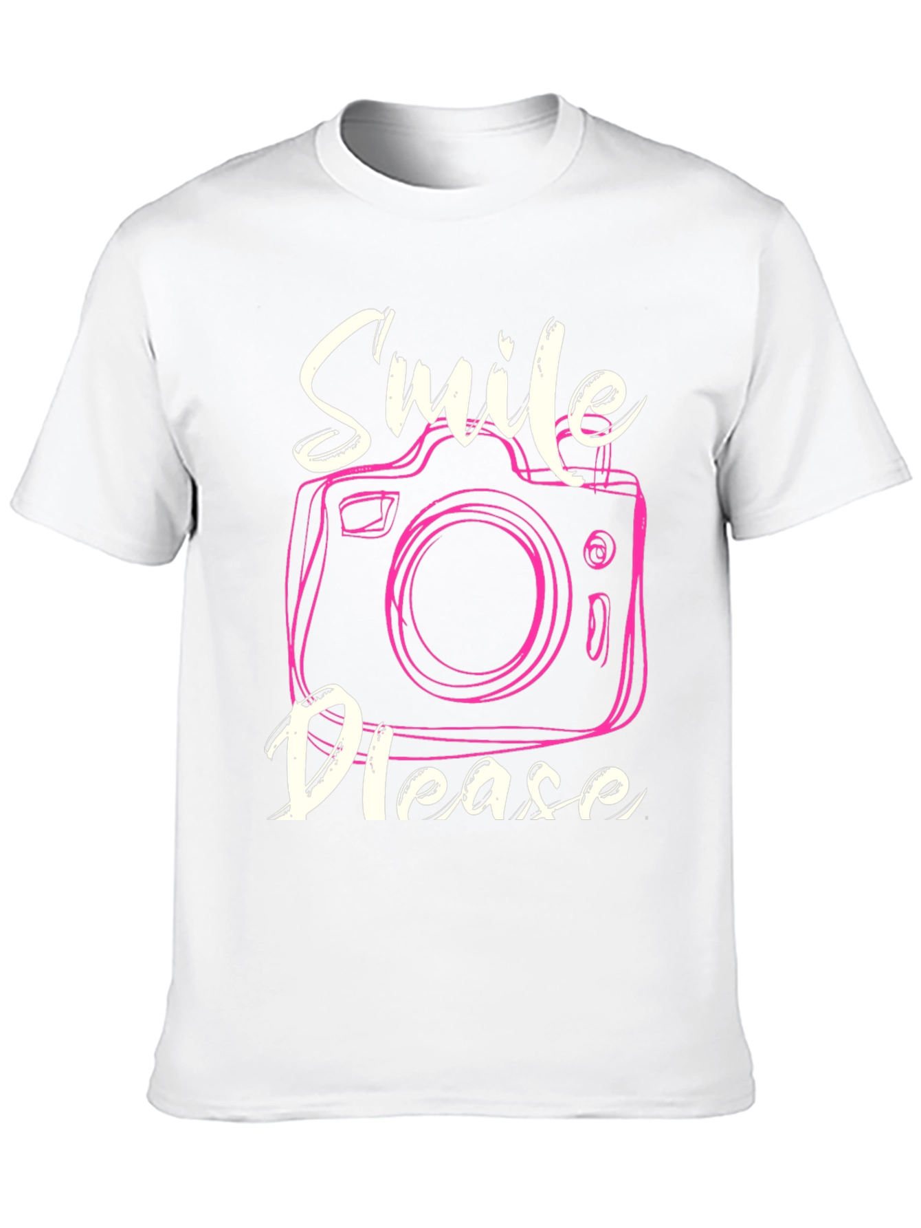 Smile Please Camera T-Shirt - Photography Tee