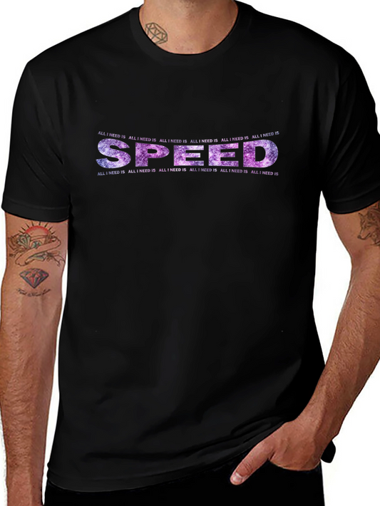 Speed Galaxy Graphic Print T-Shirt