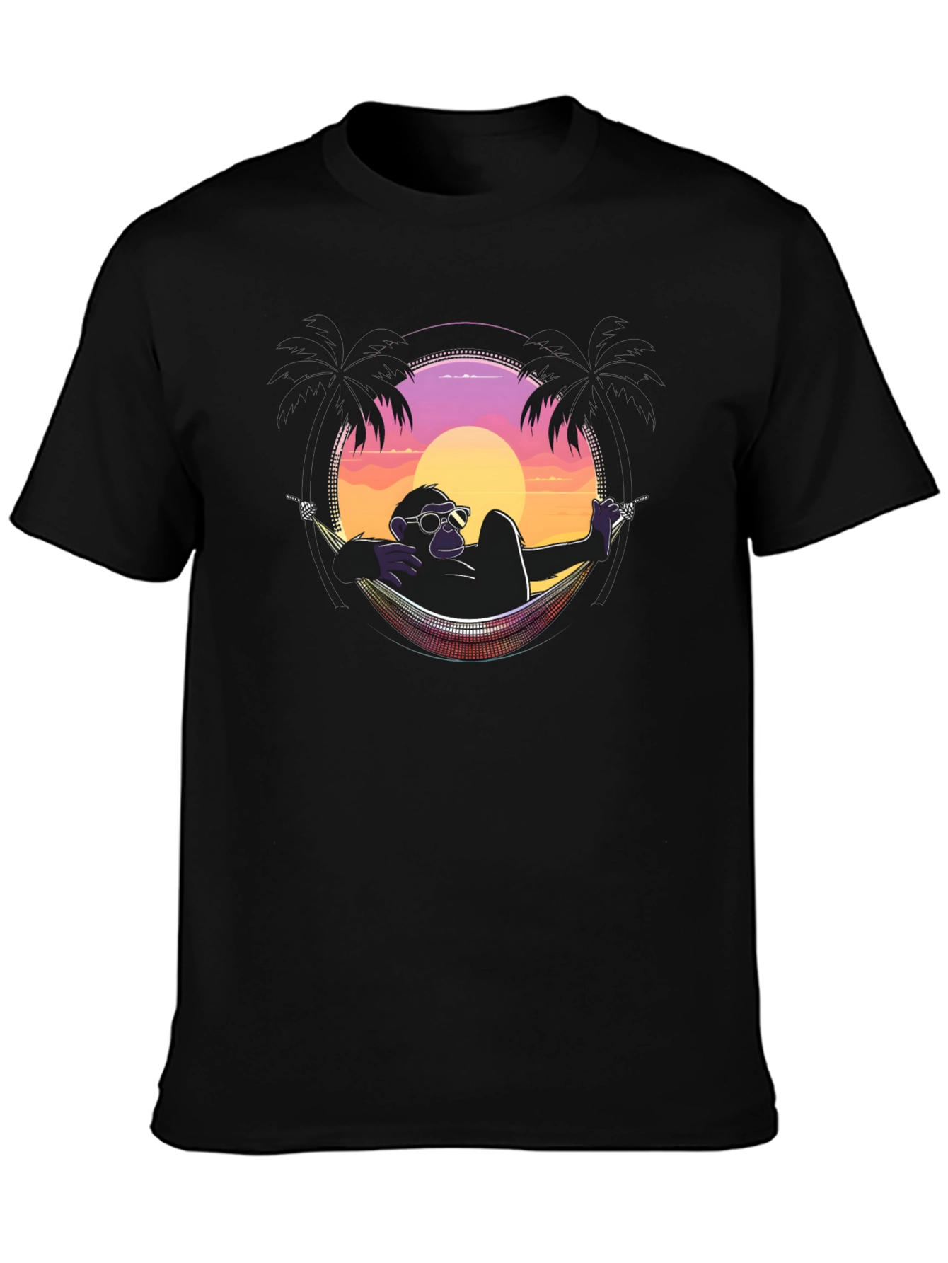Relaxing Ape T-Shirt - Sunset Vibes