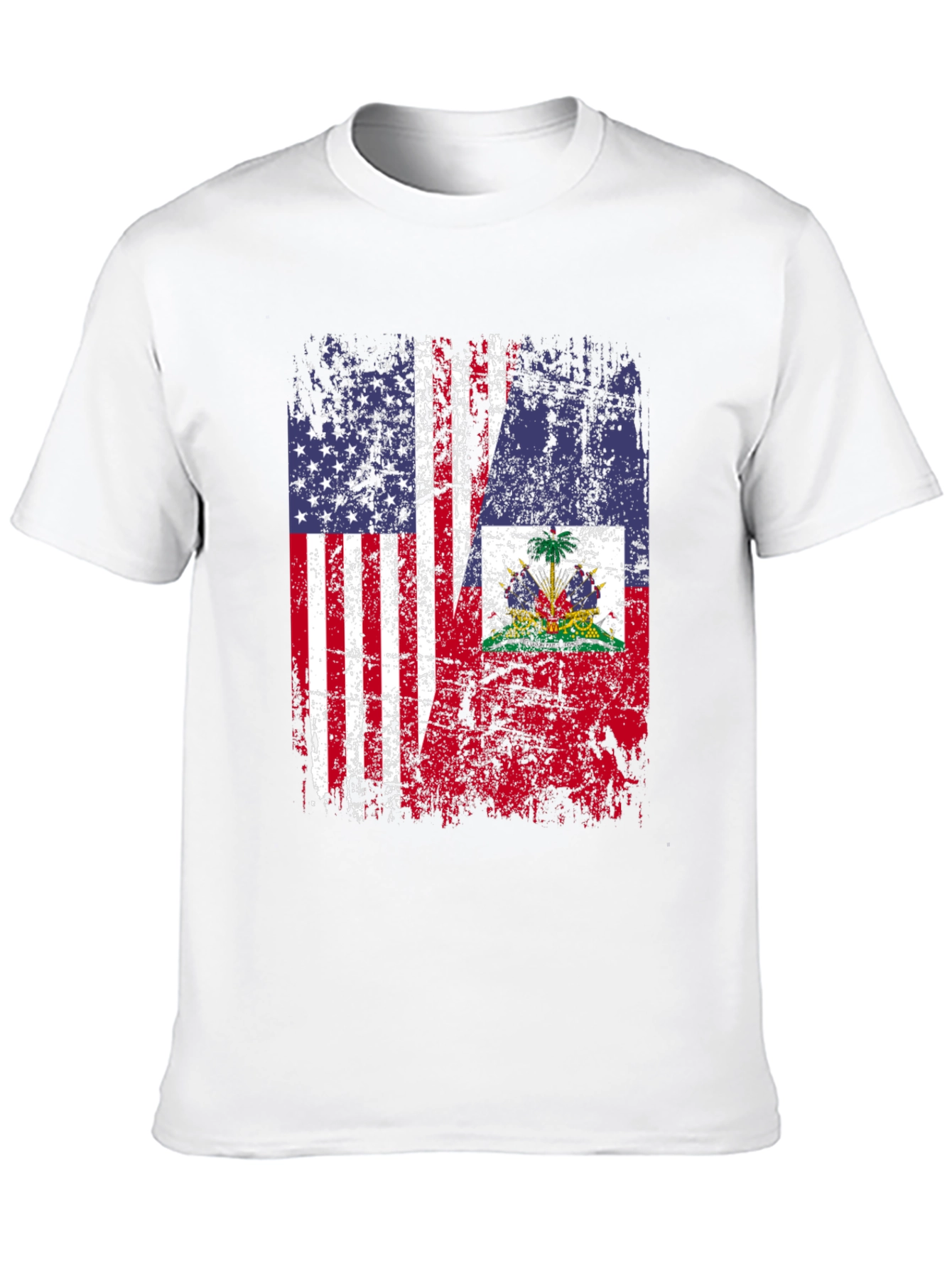 USA Haiti Flag T-Shirt