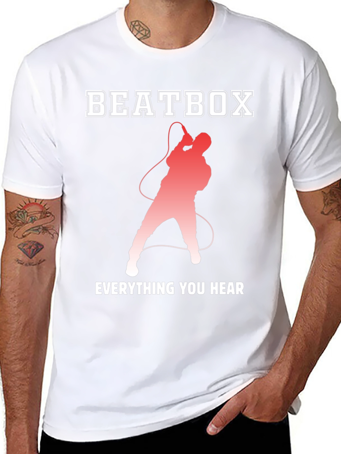 Beatbox Everything You Hear Black Graphic T-Shirt