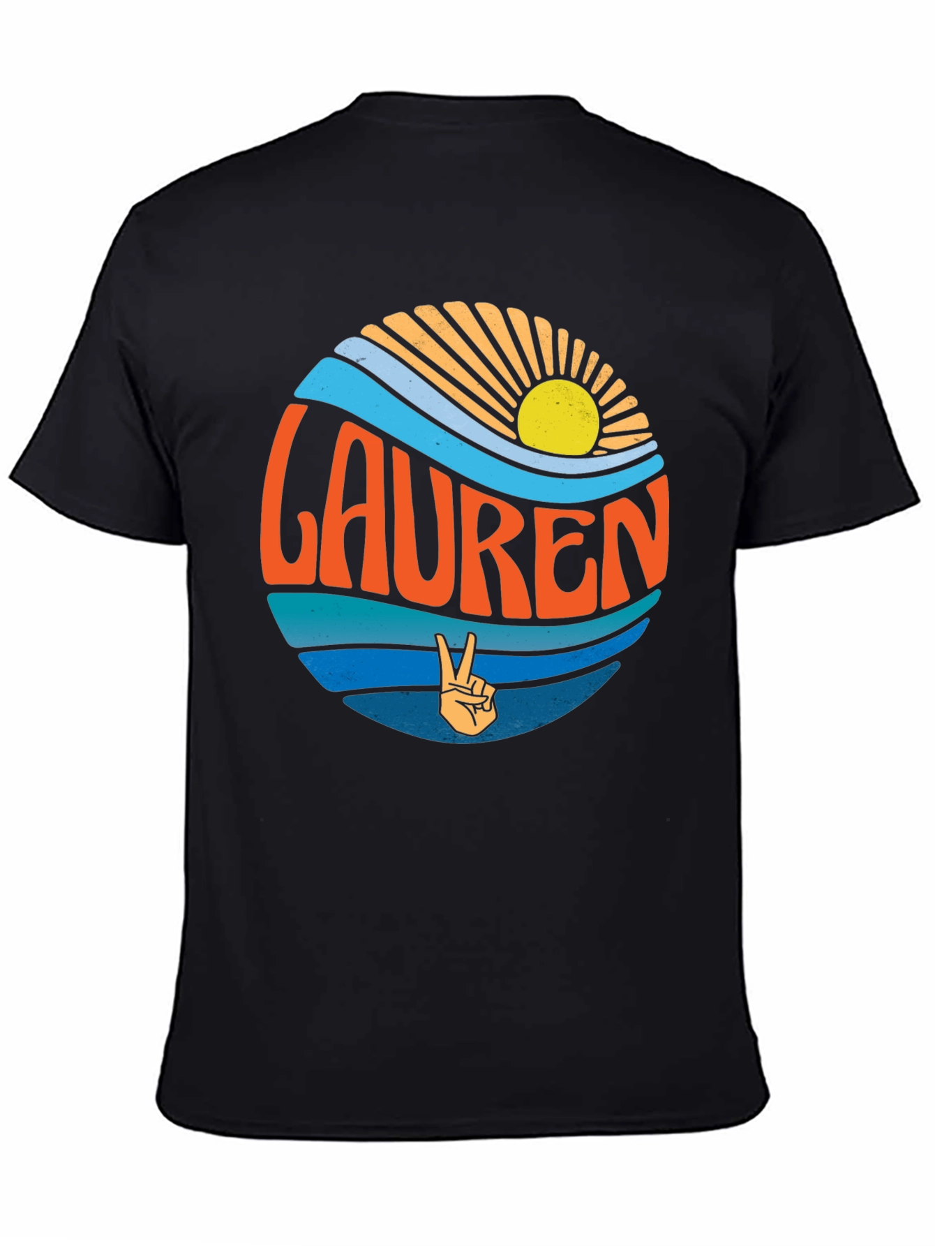 Lauren Retro Beach T-Shirt - Peace Sign