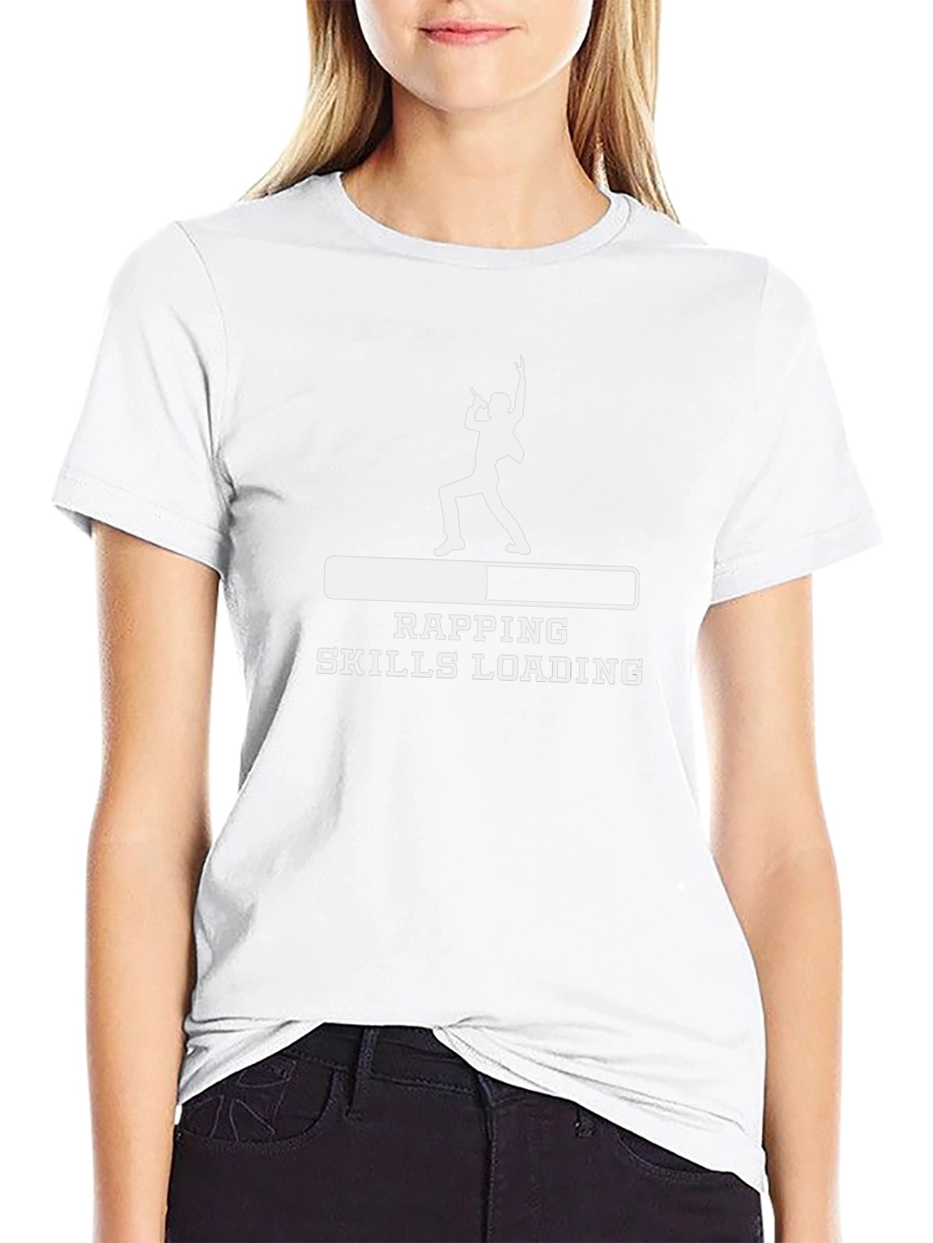 Rapping Skills Loading Black T-Shirt
