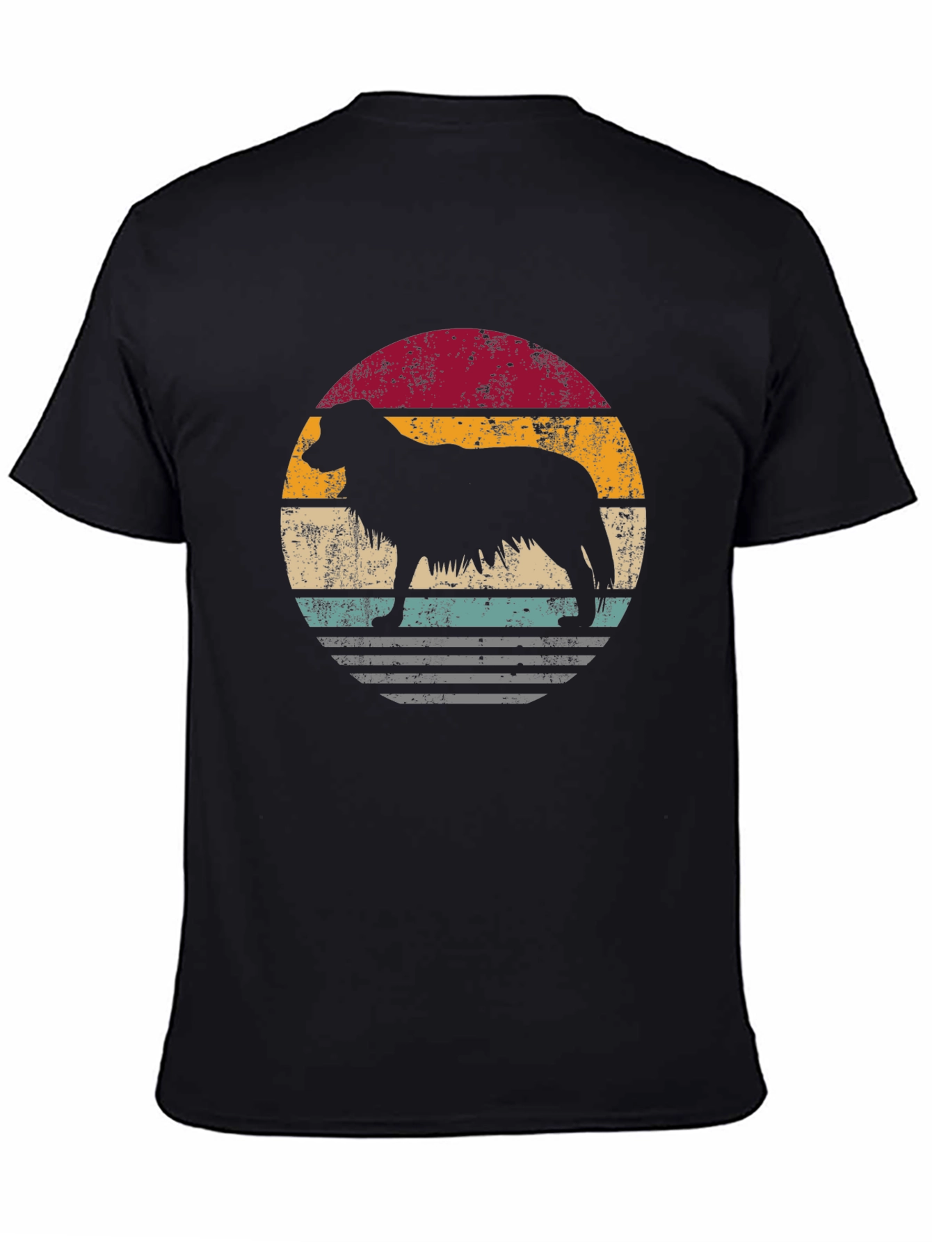 Retro Dog Silhouette Graphic Tee