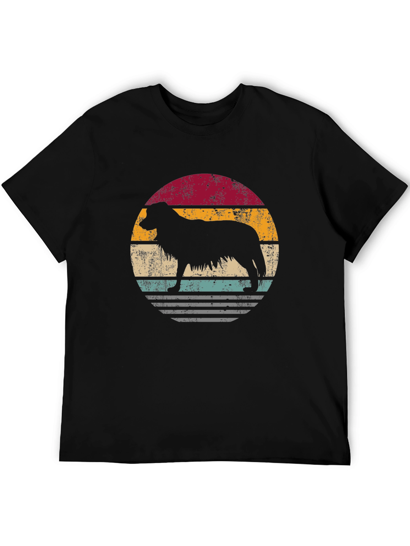 Retro Dog Silhouette Graphic Tee