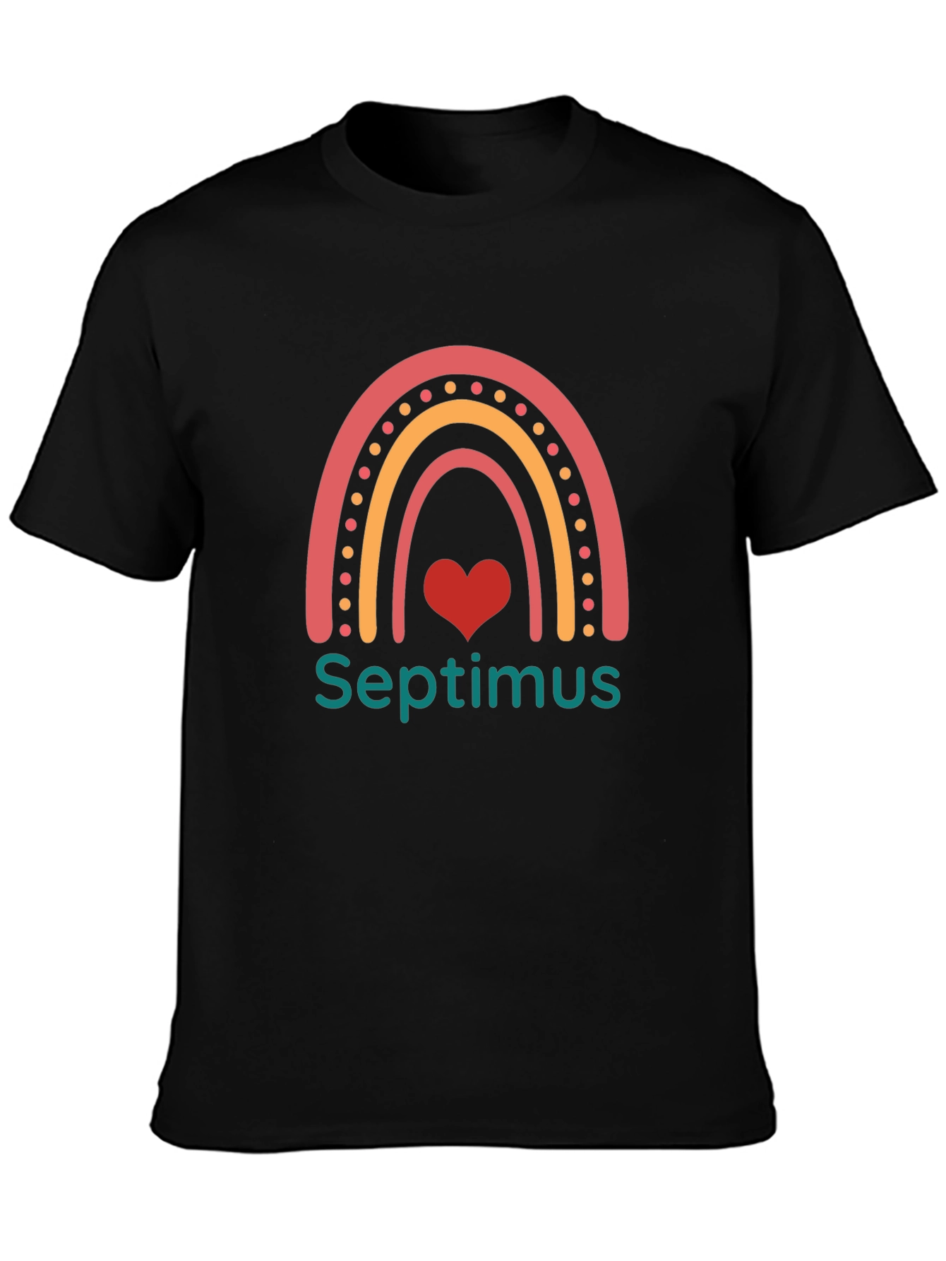 Septimus Rainbow Heart T-Shirt - Stylish & Comfy!