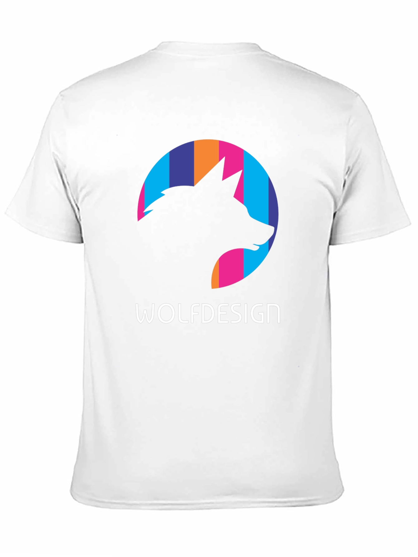 Wolfdesign Graphic Print Black T-Shirt