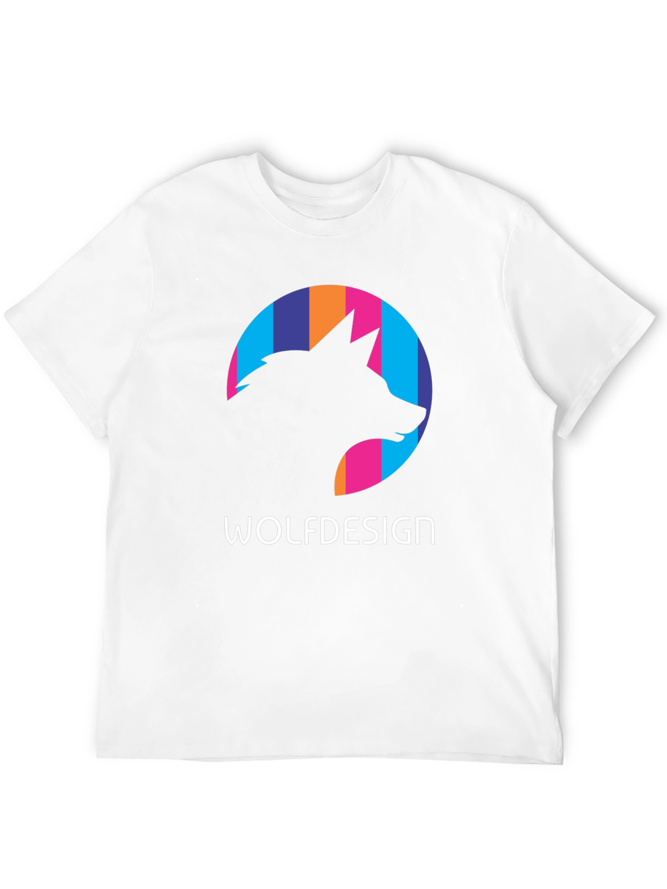 Wolfdesign Graphic Print Black T-Shirt