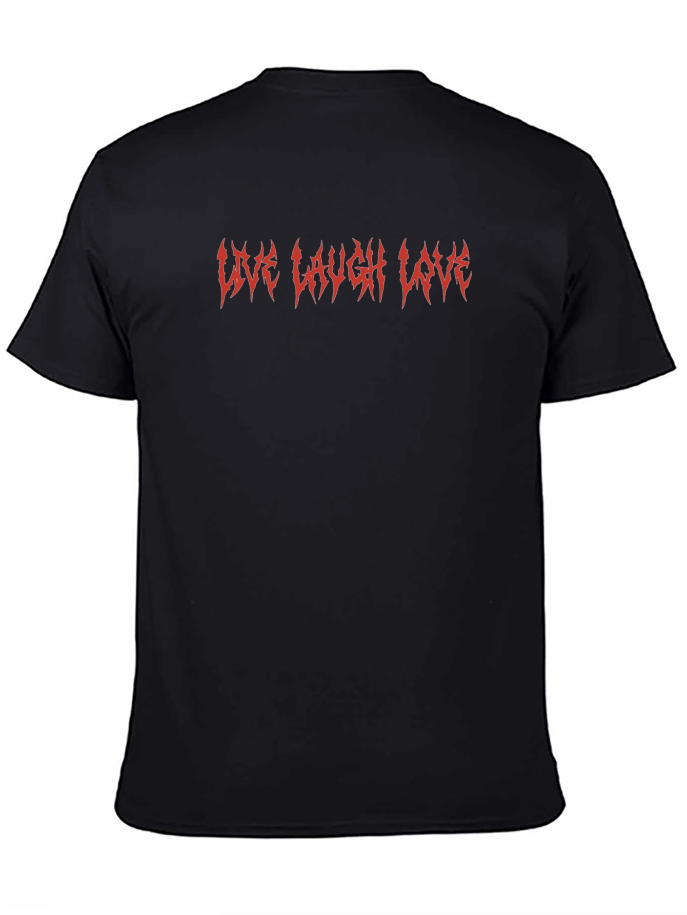 Live Laugh Love Graphic T-Shirt - Black