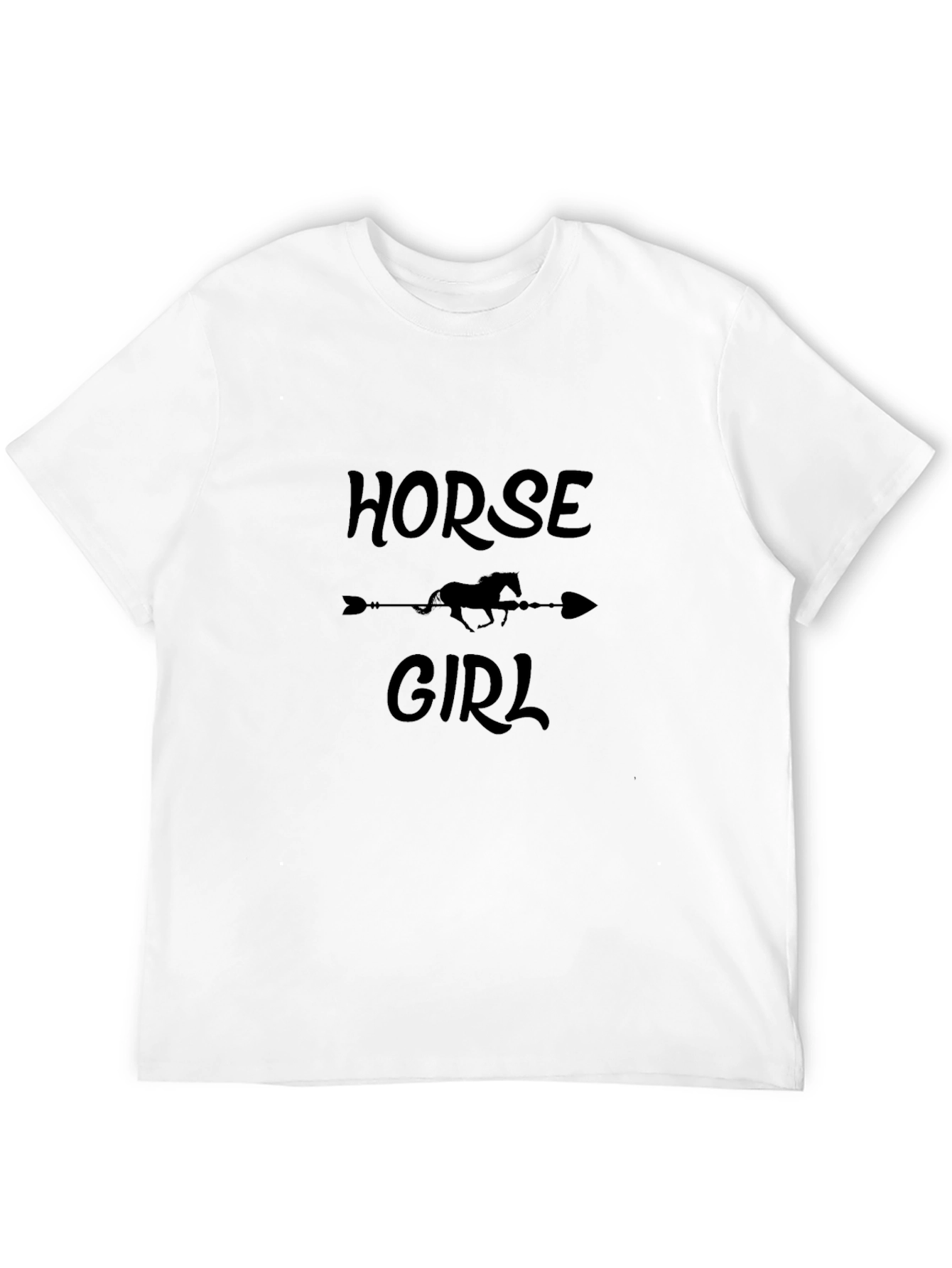Horse Girl Graphic Tee - Black T-Shirt