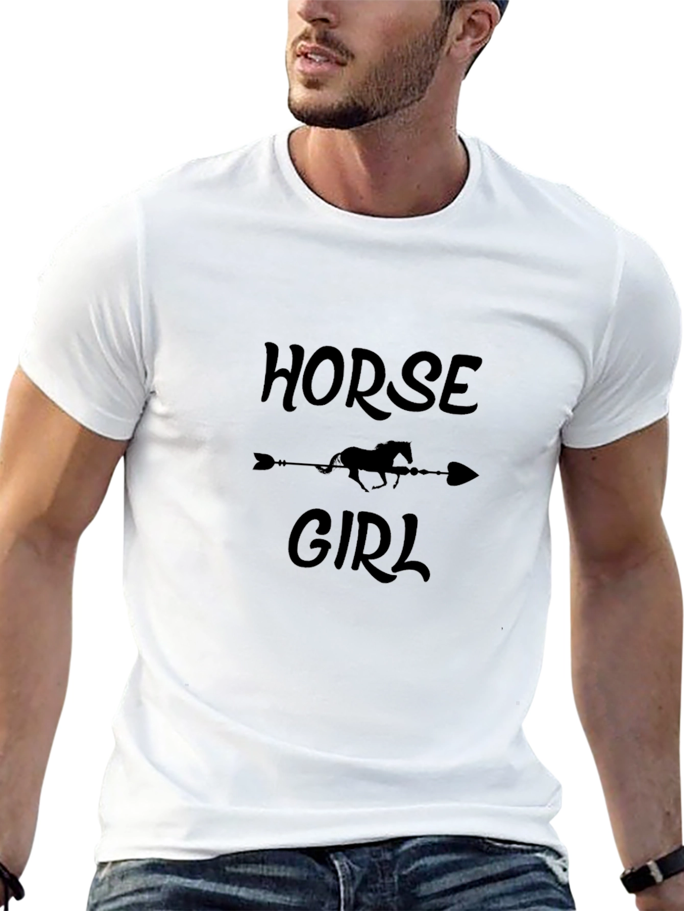 Horse Girl Graphic Tee - Black T-Shirt