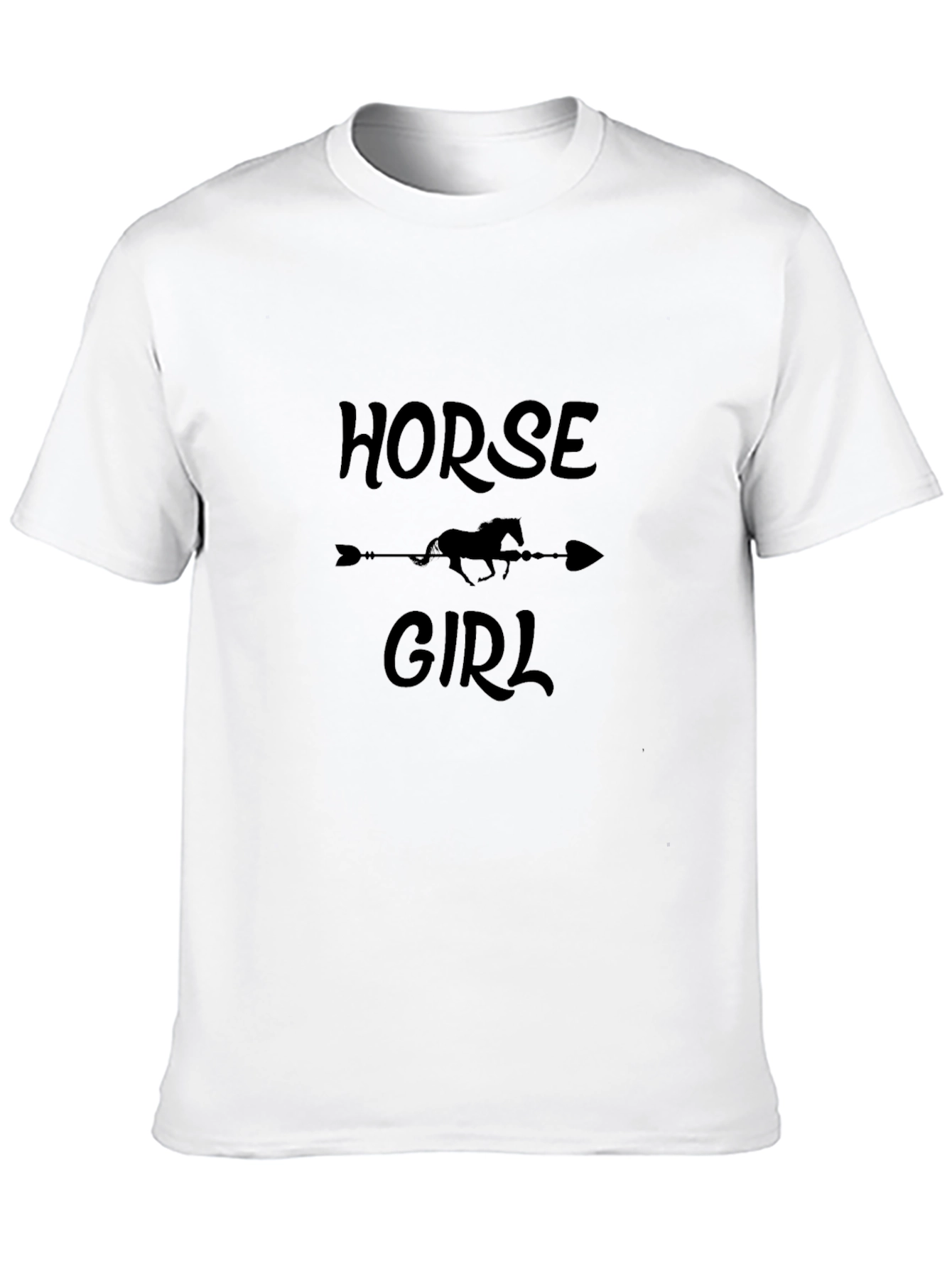Horse Girl Graphic Tee - Black T-Shirt