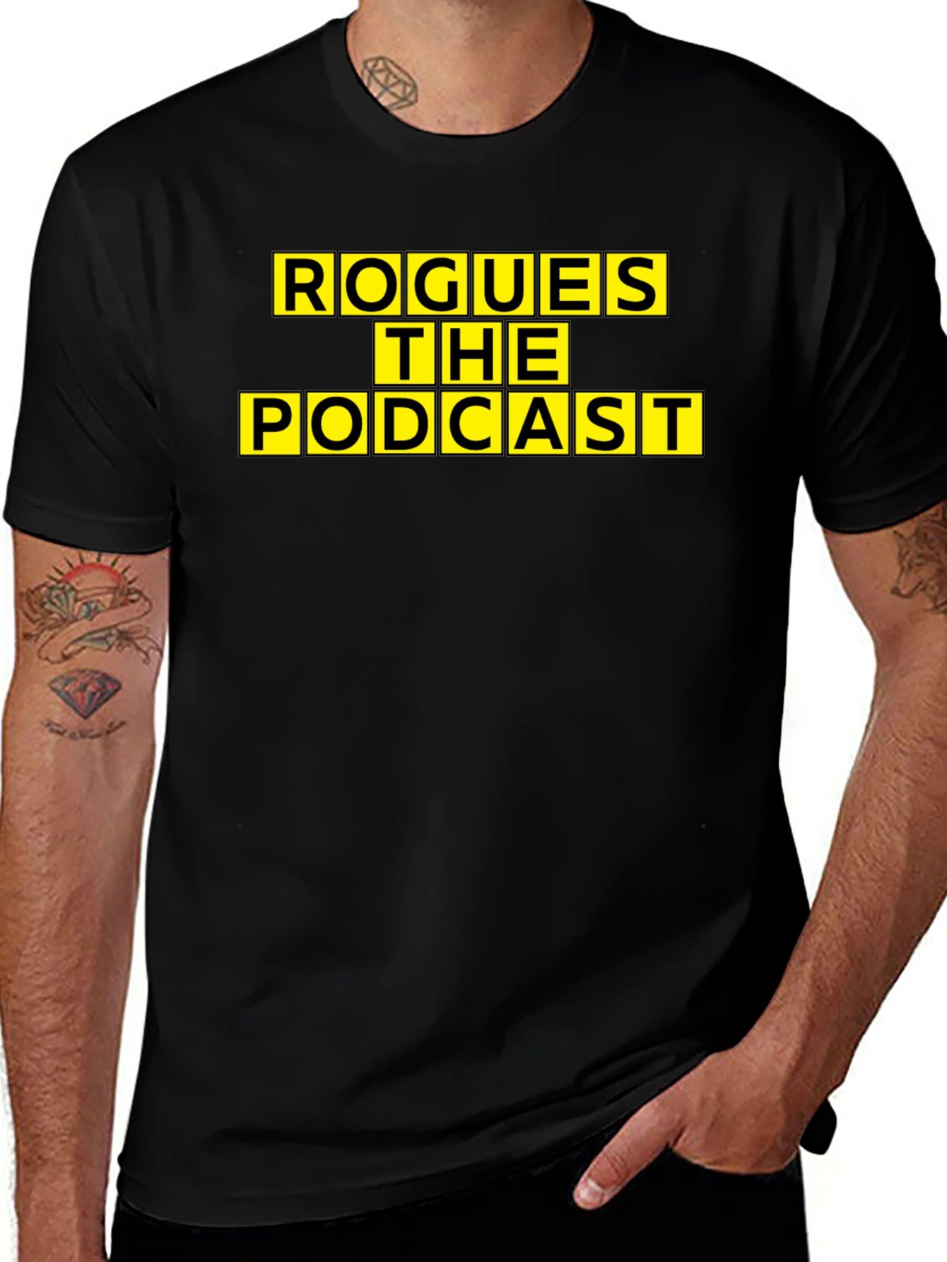 Rogues The Podcast Graphic Tee - Black